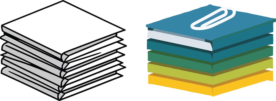 Paper isolated illustration vector