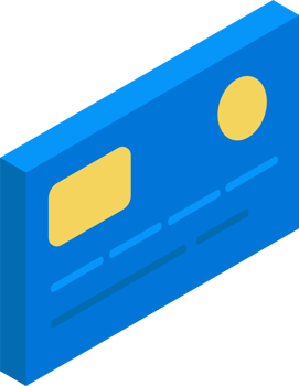 credit card isomatric symbol illustration design png