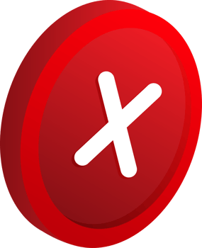 wrong isomatric symbol illustration design png