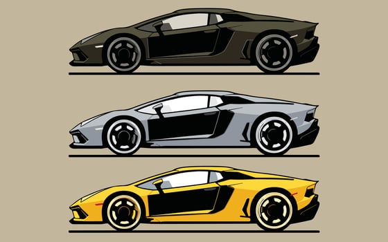 Sports Car Design illustration vector