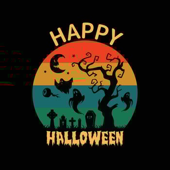 Happy Halloween Vintage vector