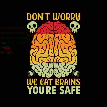 Halloween Zombie Brain vector