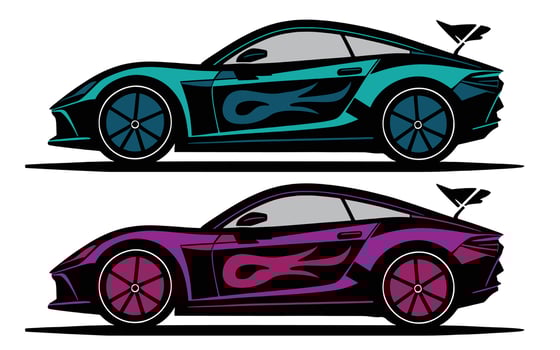 Sports Car Design illustration vector
