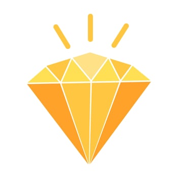 Diamonds icon isolate on white background. vector