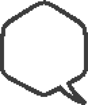 Pixel speech bubble for game design and chart. Retro chat box for dialog comment and messages. Conversation balloon shape. 8 bit cartoon element png
