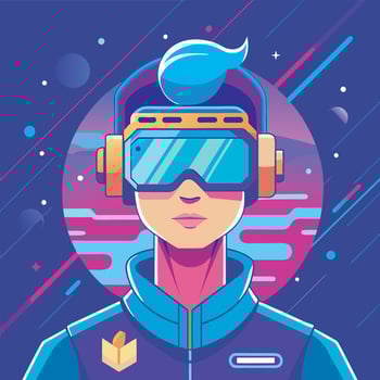 Avatar VR Ai vector