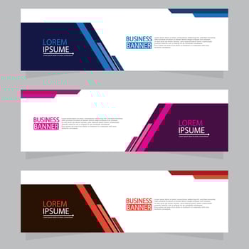 Banner template desin.modern banner. vector