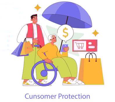 Customer Engagement. Flat Illustration vector
