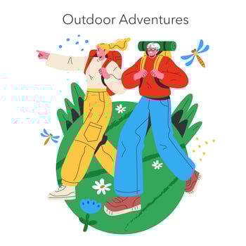 Final Days Summer Vacation. Flat Illustration vector