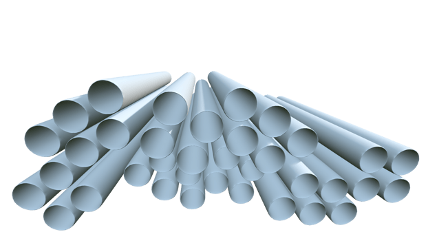PVC pipe accessories, PVC pipe connections for plumbing work, Collection of realistic plumbing pipes from different materials, Plumber equipment, water infrastructure or industry concept png