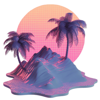 Captivating Neon Sunsets Vibrant Hues in the Sky png