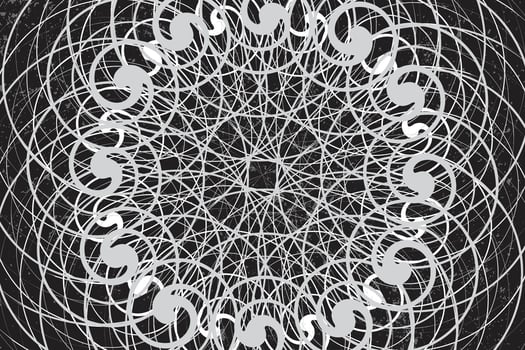 Black and White Twister Background. vector