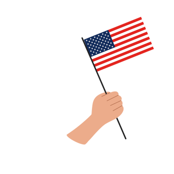 America flag for independence day png