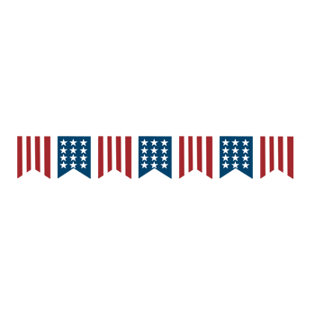 america flag decoration for independence day png