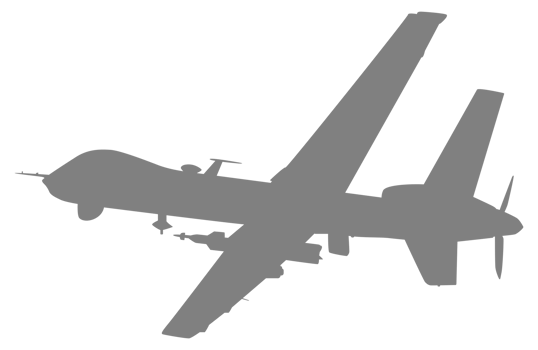 Silhouette of the UAV drone or Unmanned Aerial Vehicle, Flat Style, can use for Art Illustration, Logo Gram, Pictogram, Website, or Graphic Design Element png