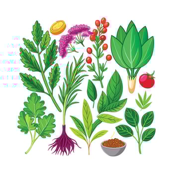 Realistic Beautiful Herbs Illustration vector