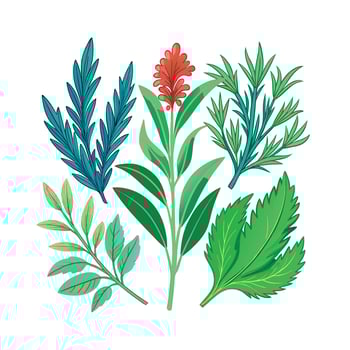 Realistic Beautiful Herbs Illustration vector