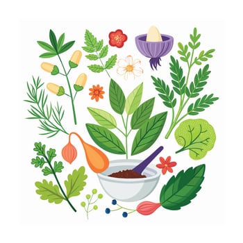 Realistic Beautiful Herbs Illustration vector