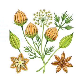Realistic Beautiful Herbs Illustration vector