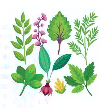 Realistic Beautiful Herbs Illustration vector