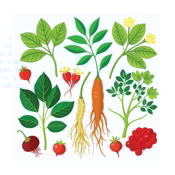 Realistic Beautiful Herbs Illustration vector