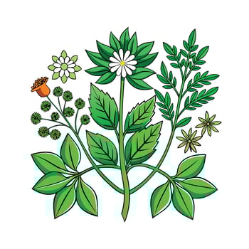 Realistic Beautiful Herbs Illustration vector