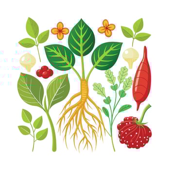 Realistic Beautiful Herbs Illustration vector