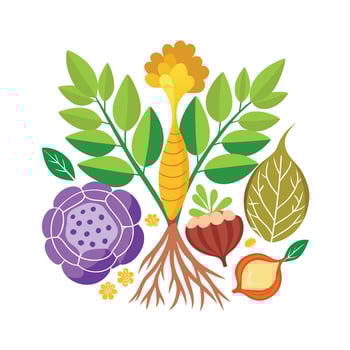 Realistic Beautiful Herbs Illustration vector