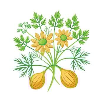 Realistic Beautiful Herbs Illustration vector