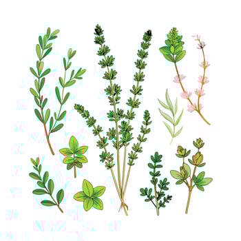 Realistic Beautiful Herbs Illustration vector