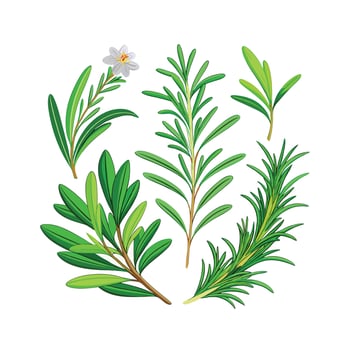 Realistic Beautiful Herbs Illustration vector