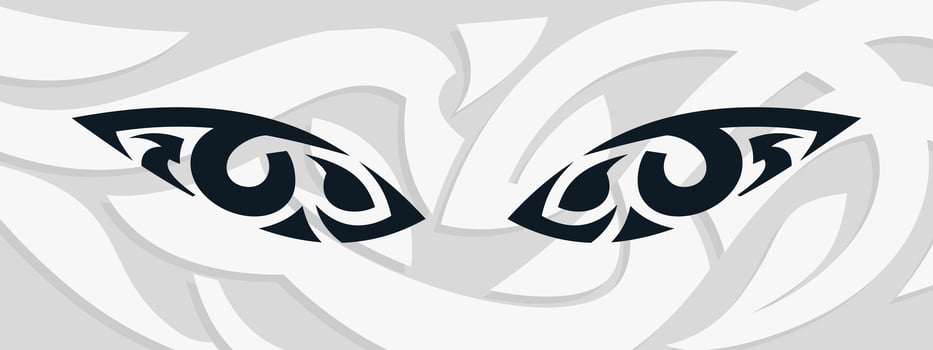 tribal eyes on a white background vector