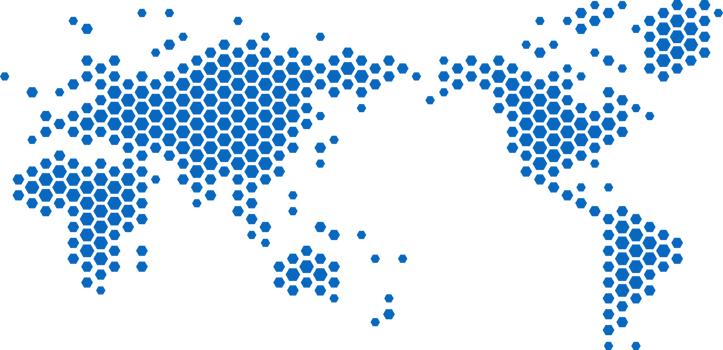 Hexagon shape world map png