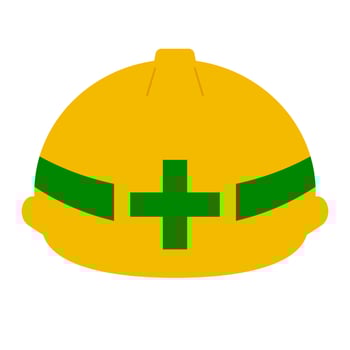 Helmet icon. Hard hat icon. . vector