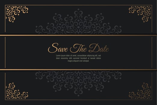 luxury invitation background style ornamental pattern vector