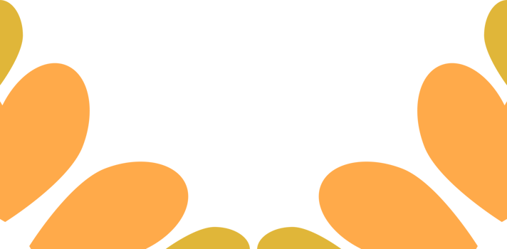 flower petal frame decoration png