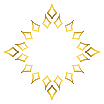 luxury golden floral frame decoration png
