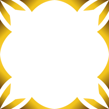 Luxury golden geometric frame png