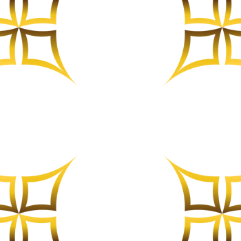 Luxury golden geometric frame png