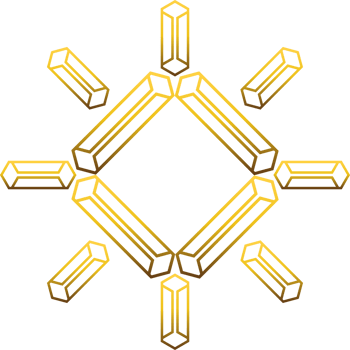 luxury golden geometry pattern element png