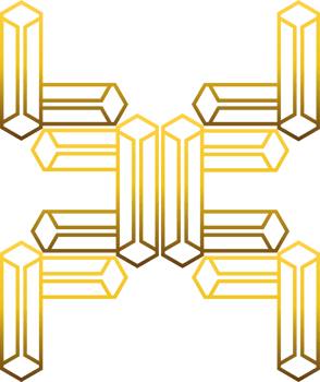 luxury golden geometry pattern element png