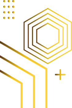 luxury golden geometry pattern element png