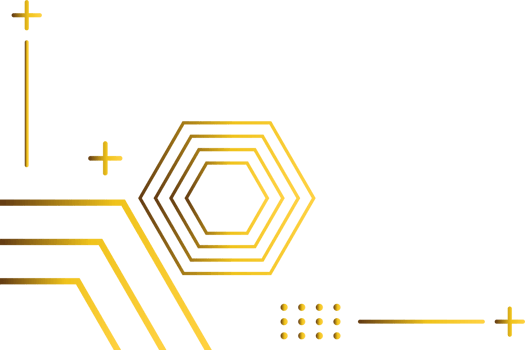 luxury golden geometry pattern element png