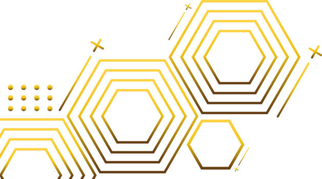 luxury golden geometry pattern element png