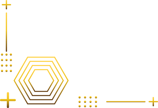 luxury golden geometry pattern element png