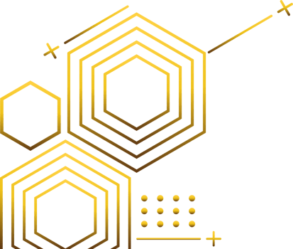 luxury golden geometry pattern element png