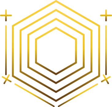 luxury golden geometry pattern element png