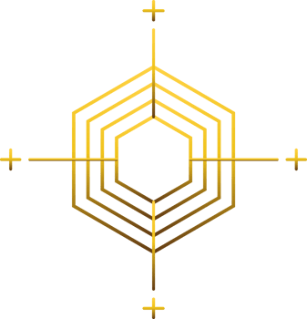 luxury golden geometry pattern element png