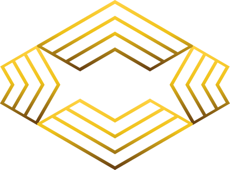 luxury golden geometry pattern element png