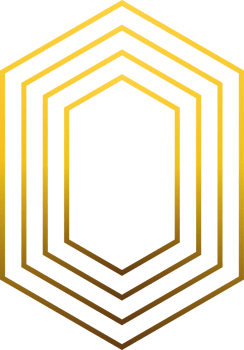 luxury golden geometry pattern element png